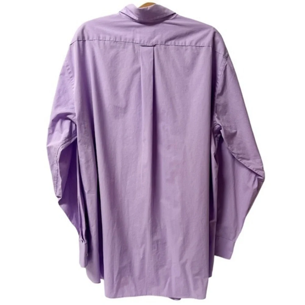 Men's BIG‎ FIT Dress Shirt Stretch solid (Big) 18 34/35 lavender/ purple